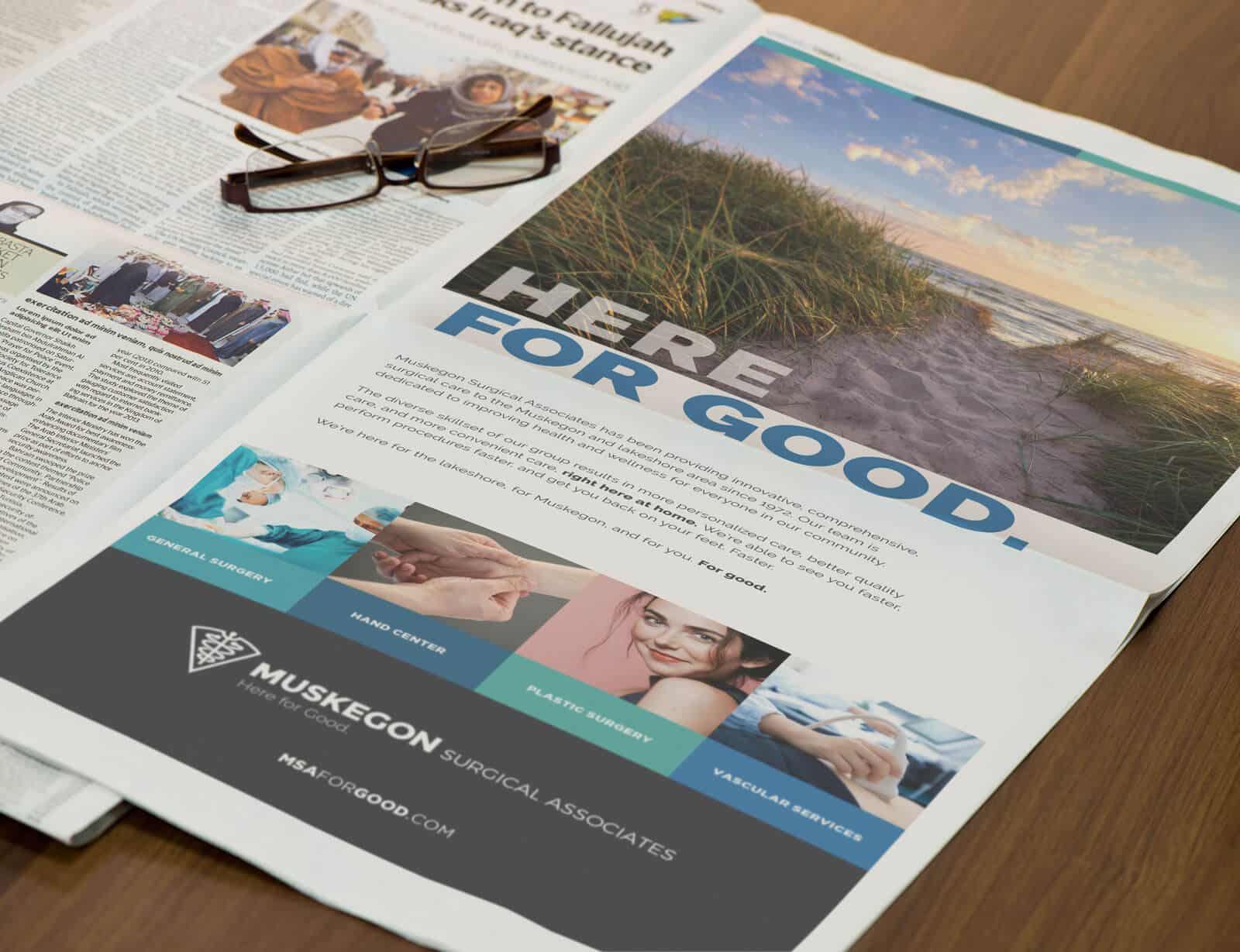 Muskegon Surgical Associates Here For Good Print Ad