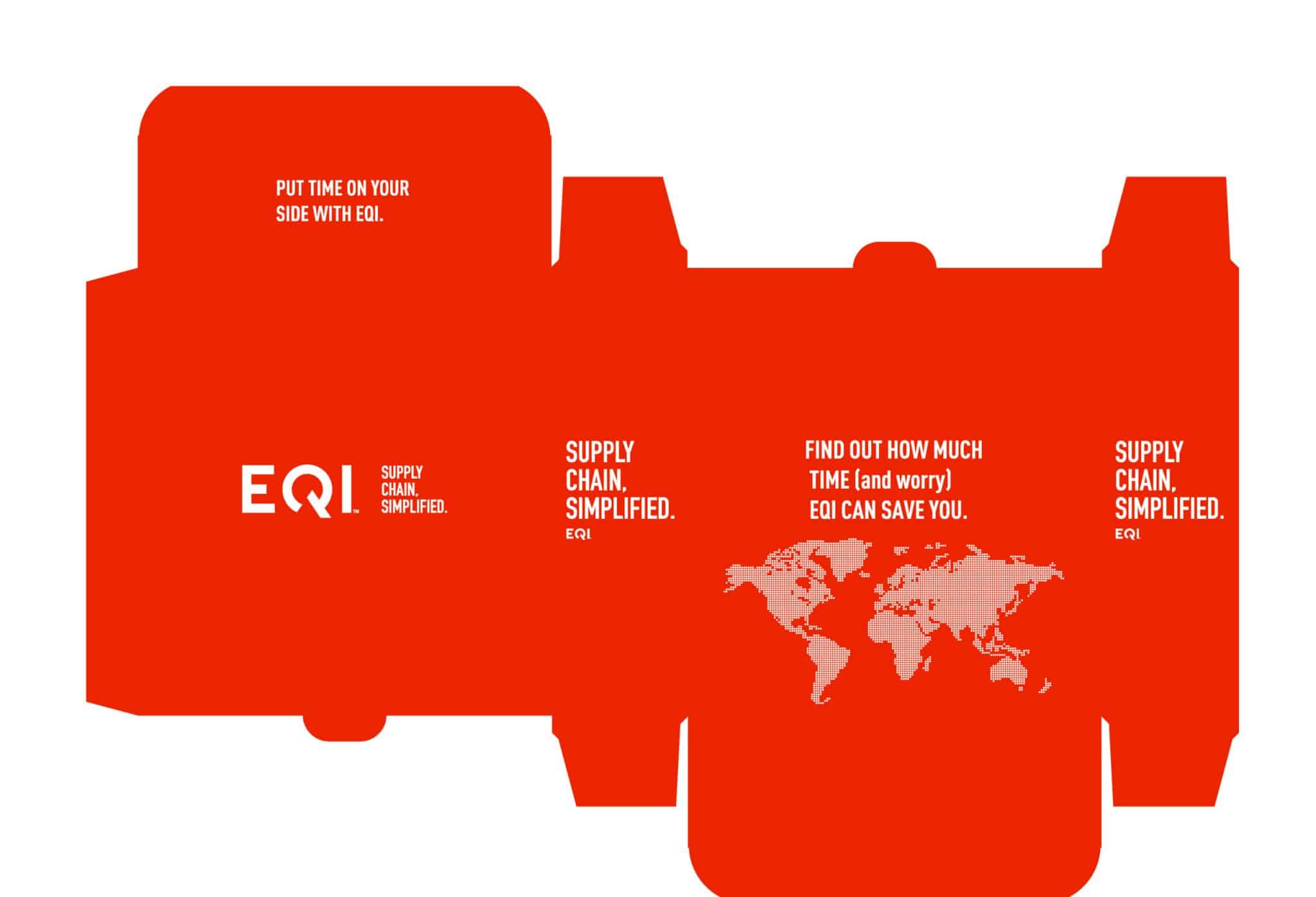 EQI Box Packaging flat layout
