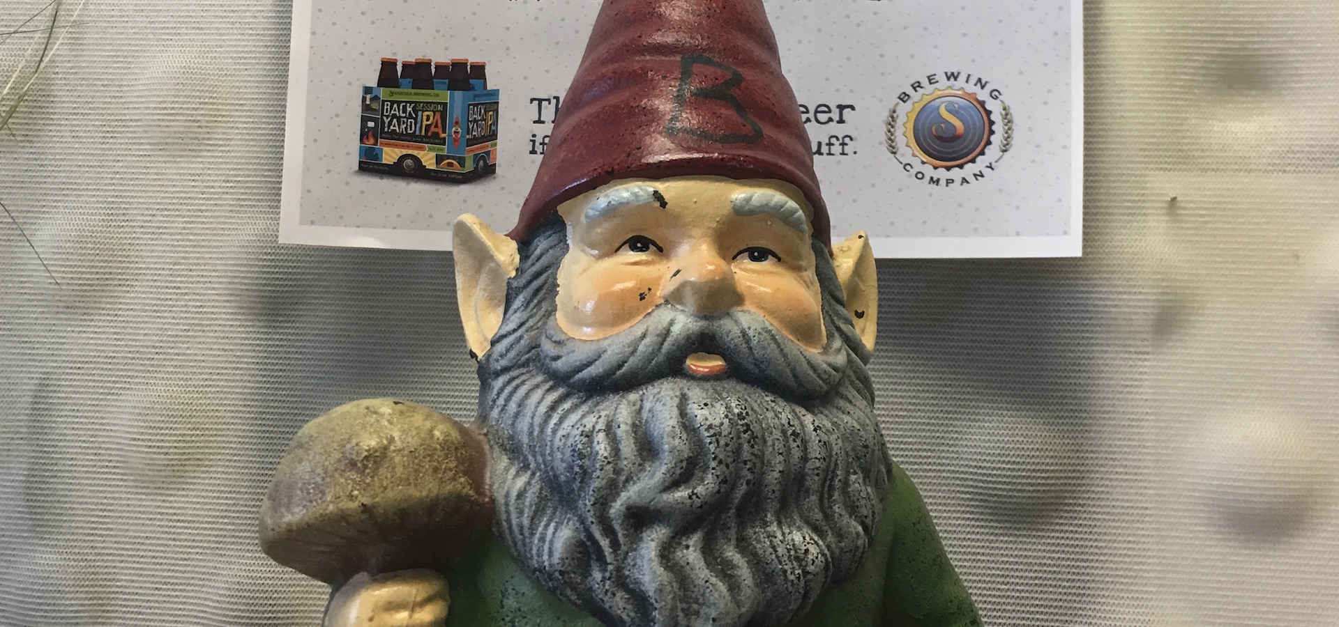 Bumblewink gnome at the Revel office