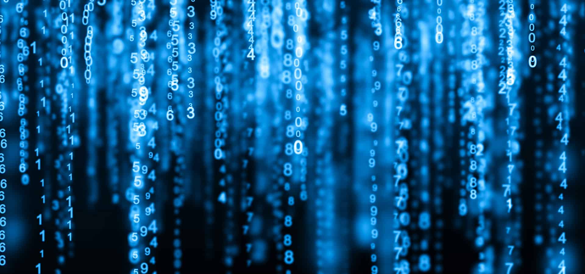 Digital background matrix. Binary computer code. Hacker concept.